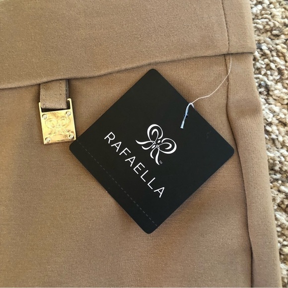Rafaella /NWT/ Women’s pull on pants comfort fit stretch waistband / tan /size 8 - Picture 4 of 9